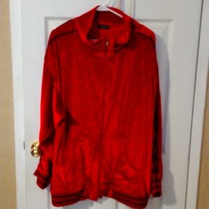 Vintage Crescendo velour men's plus size jacket
